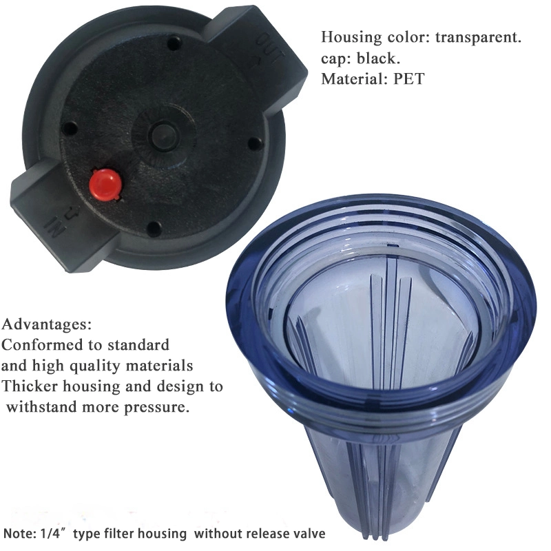 10 Inch Clear Water Filter Cartridge Housing