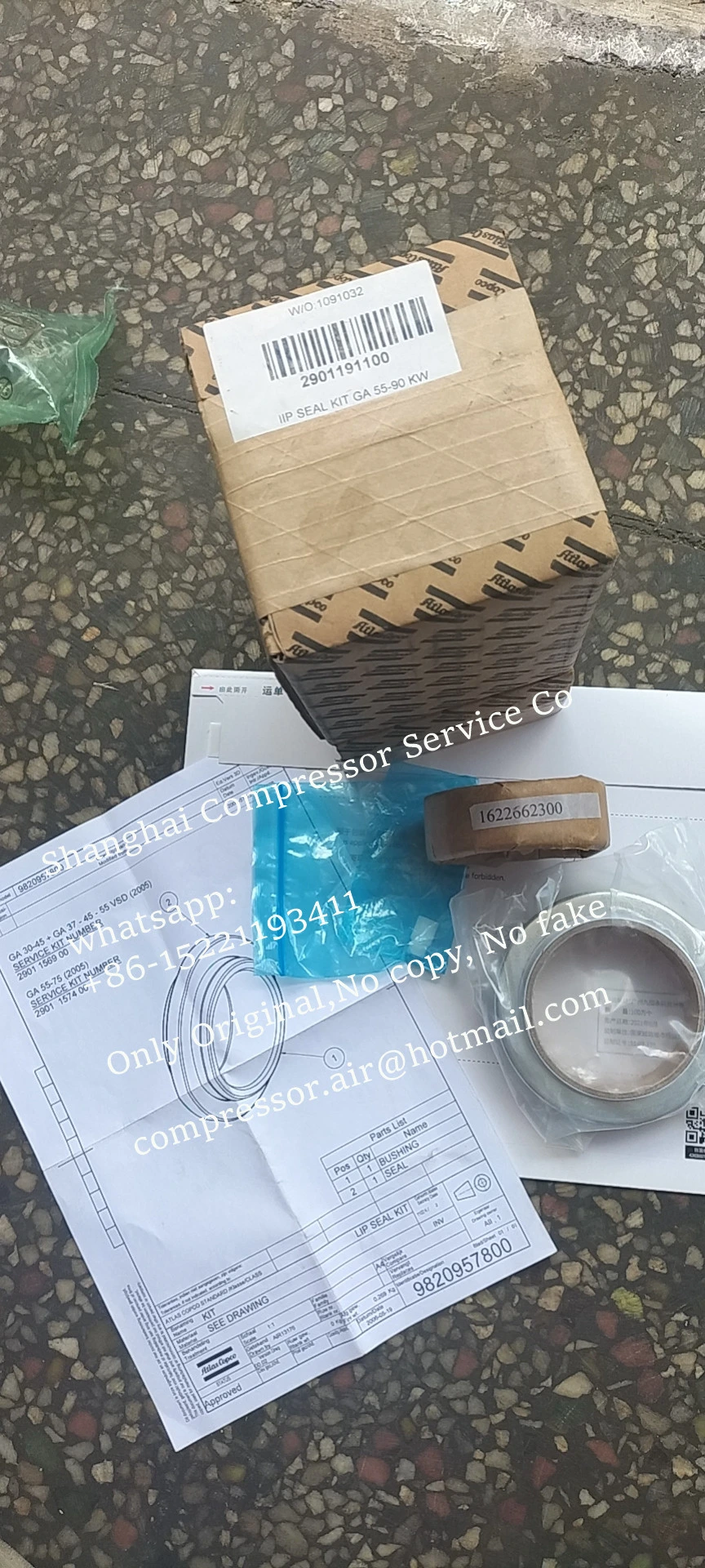 1616738280 1616738290 Air Compressor Head for Atlas Copco Gavsd+ Airend