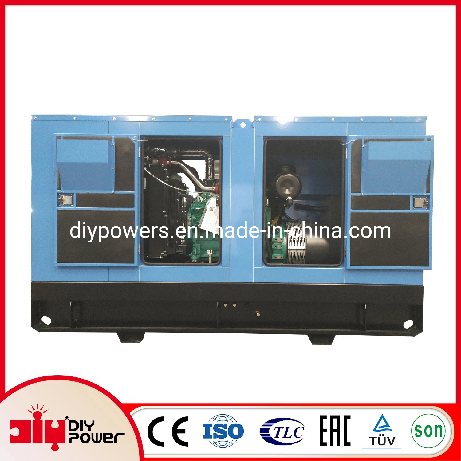 50Hz 688kVA 550kw Yuchai Yc6td840L-D20 Engine Diesel Generator Set