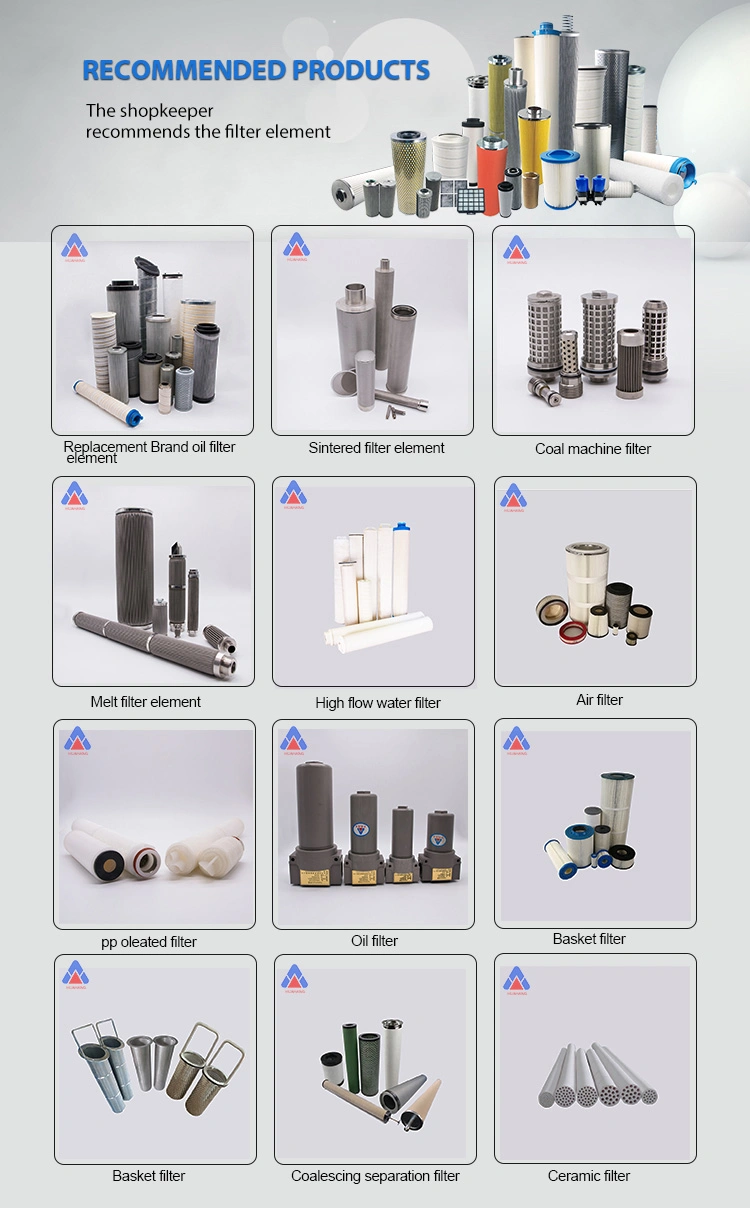 Alternative UE319 series glass fiber industial filter cartridges hydraulic filters