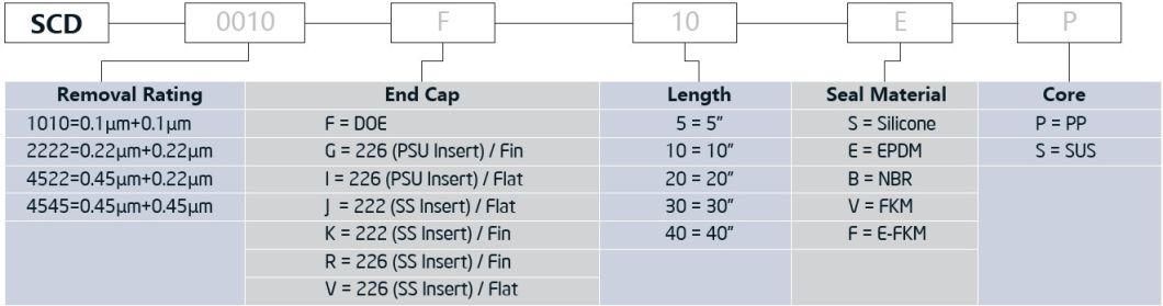 Darlly Double Layer Nylon66 Pleated Filter Cartridges for Pharmaceutical Liquid Filtration