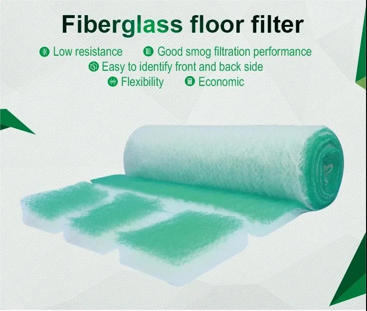 Fiberglass Floor Filter, Paint Stop Filter Media