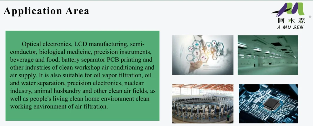 High Efficiency HEPA Air Filter Media Glass Fiber Paper for Clean Room Air Purification System