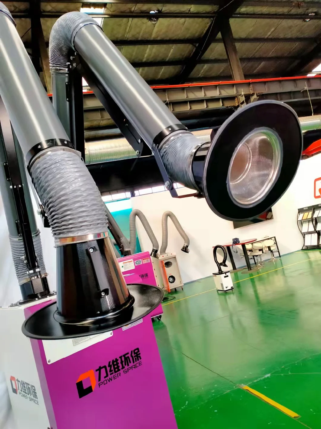 Portable Welding Fume Extraction Smoke Extractor Absorber with Two Suction Arms