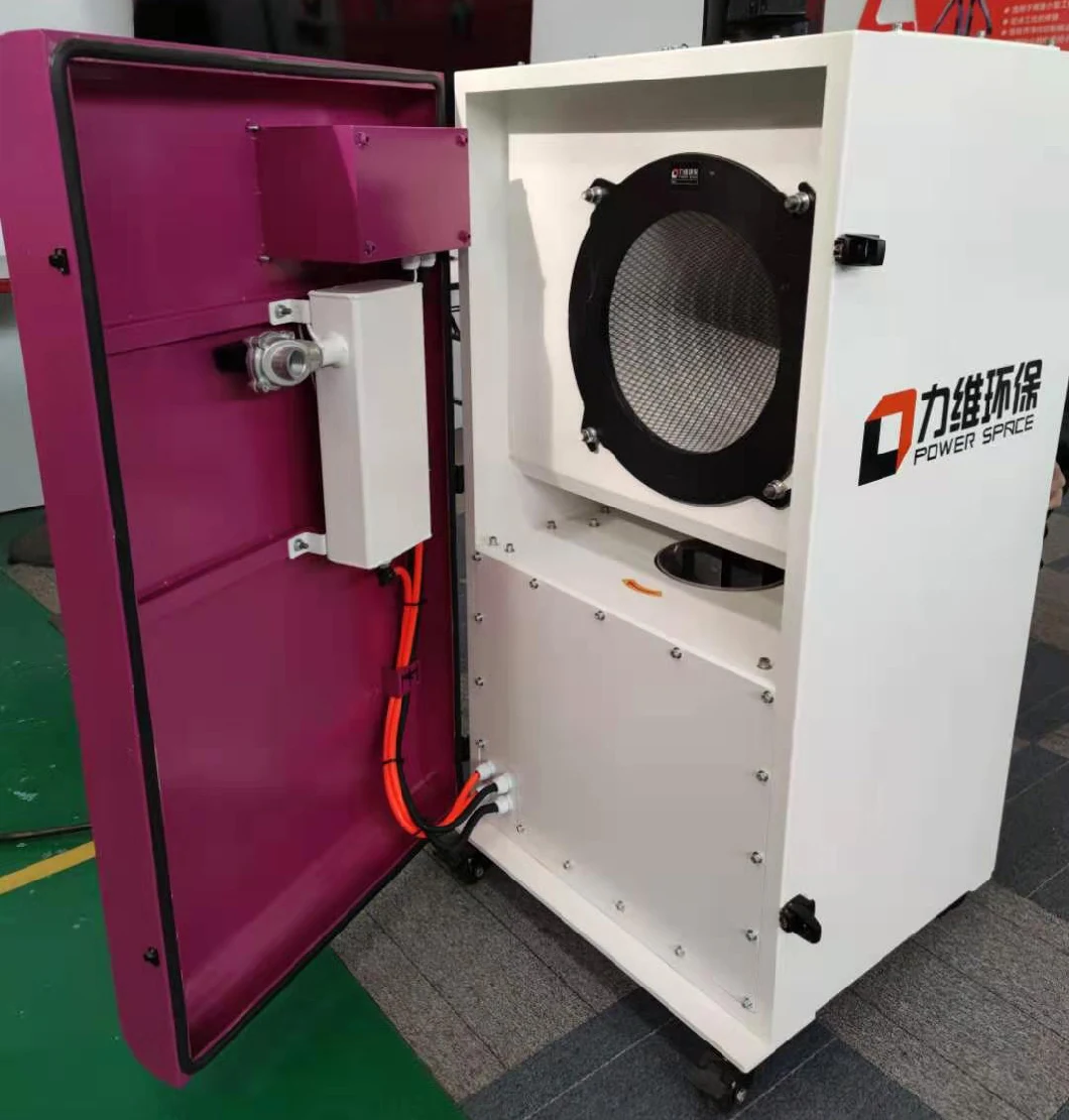 Portable Welding Fume Extraction Smoke Extractor Absorber with Two Suction Arms
