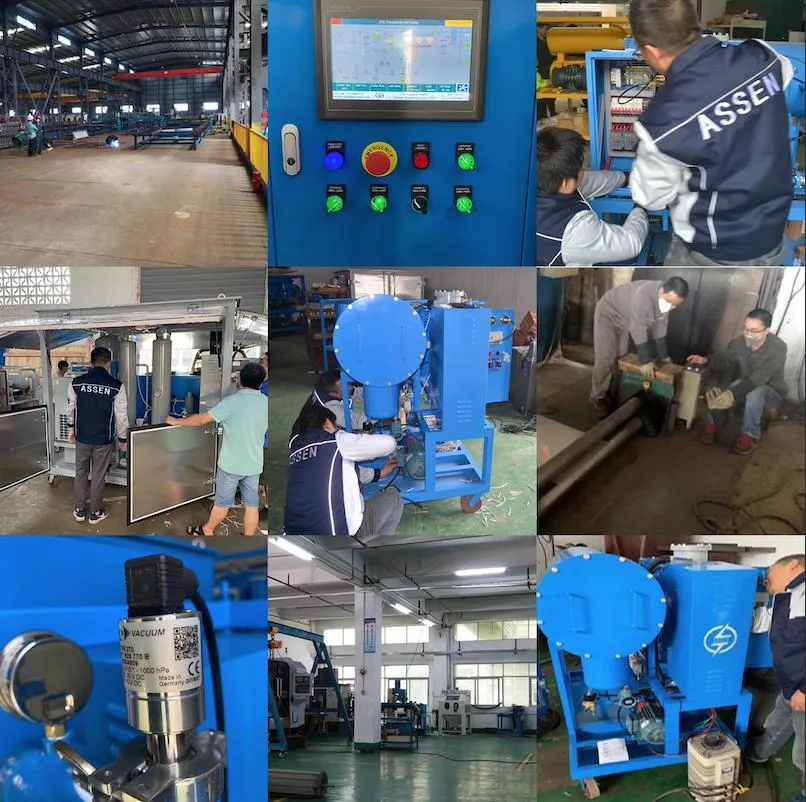 Super High Voltage 1000kv Transformer Oil Regeneration and Decoloring System Plant