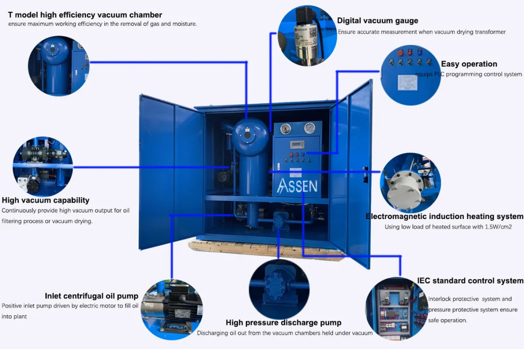 Super High Voltage 1000kv Transformer Oil Regeneration and Decoloring System Plant