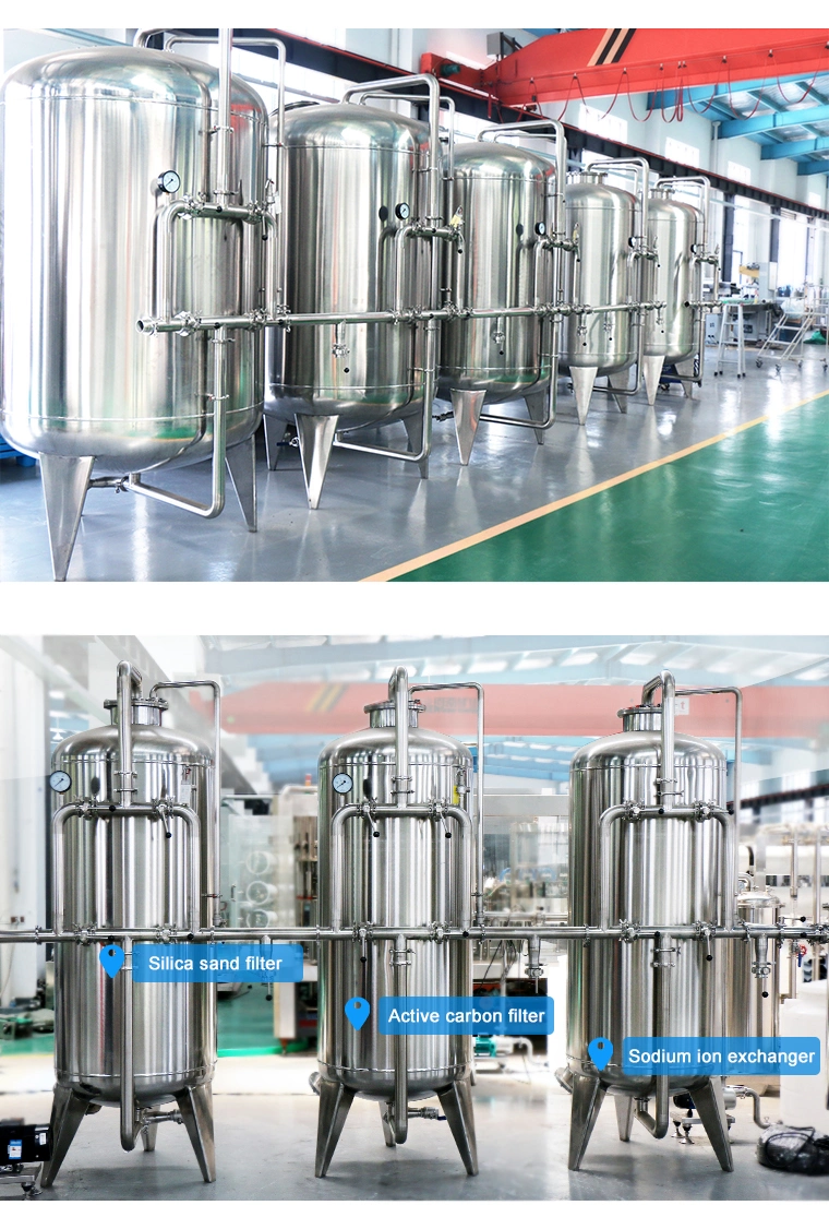 Zhangjiagang Automatic Industrial Drinking Pure Mineral Water RO Reverse Osmosis Water Filters Water Treatment Purifucation System Purifying Plant