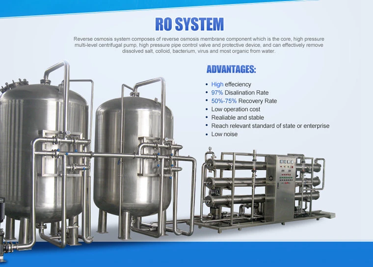 Zhangjiagang Automatic Industrial Drinking Pure Mineral Water RO Reverse Osmosis Water Filters Water Treatment Purifucation System Purifying Plant