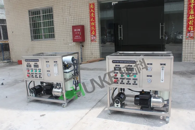 100lph Water Treatment Equipment/Water Treatment System/Reverse Osmosis RO Drinking Water Treatment Plant