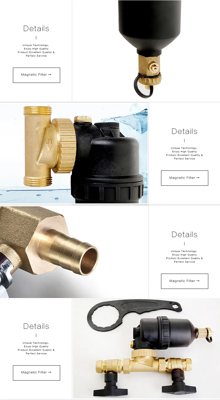 12000 Gauss Magnetic Filter Water Purifier Industrial Water Filter for Boiler Heating System