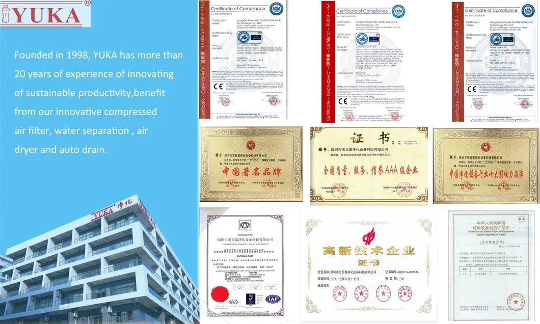 13.0 M&sup3; /Min Capacity High Pressure Air Filter for Pneumatic Industry