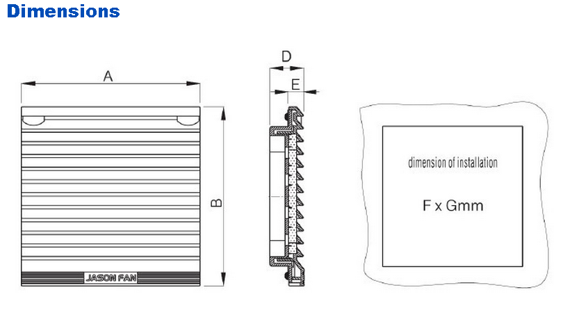 204mm High Cost Performance Ventilation Filter (JK6623)
