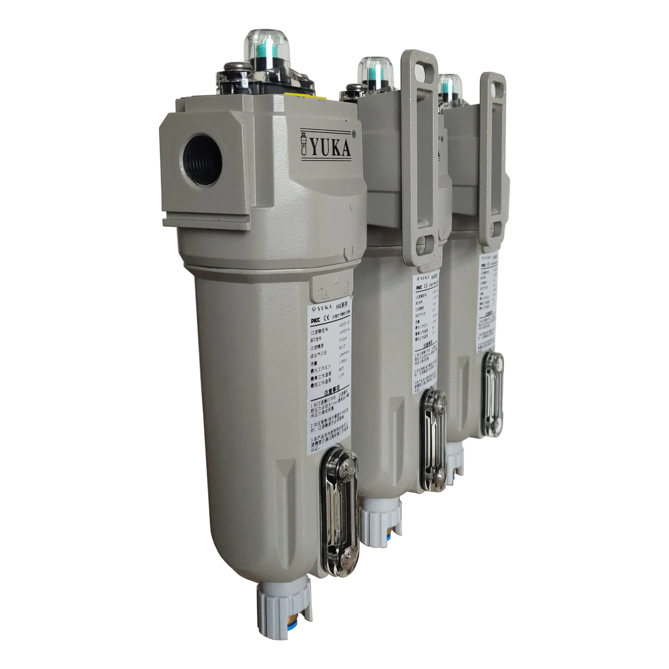 254cfm Industrial Air Filter Coalescing Air Filter with Automatic Drain