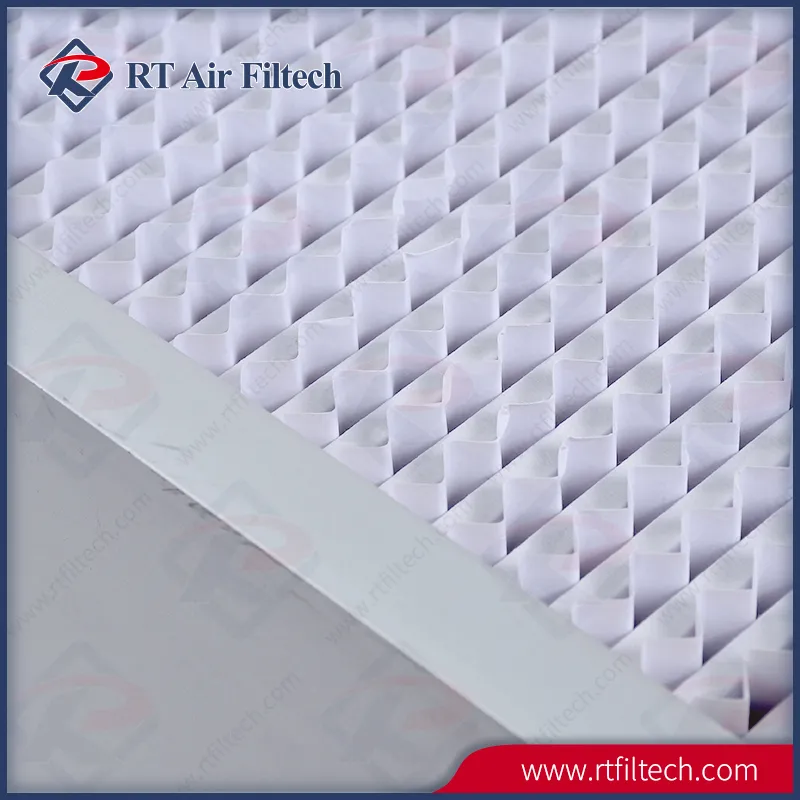 Aluminium Frame Deep Pleat HEPA Box Air Filter for Industrial Filtration