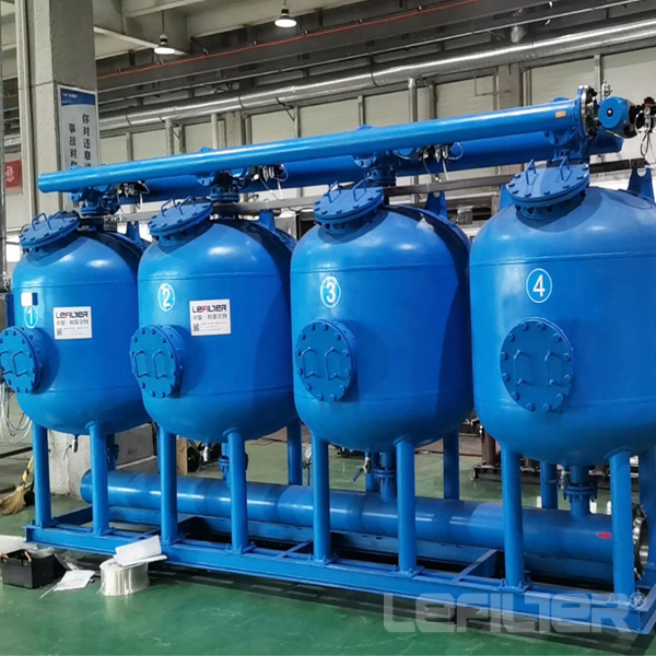 Auto Backwash Shallow Sand Filter Housing for Power Plant