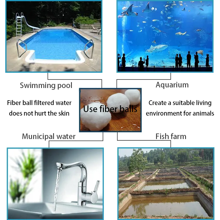 China Manufacturer Customized Polyester Fiber Balls Filter for Koi Pond