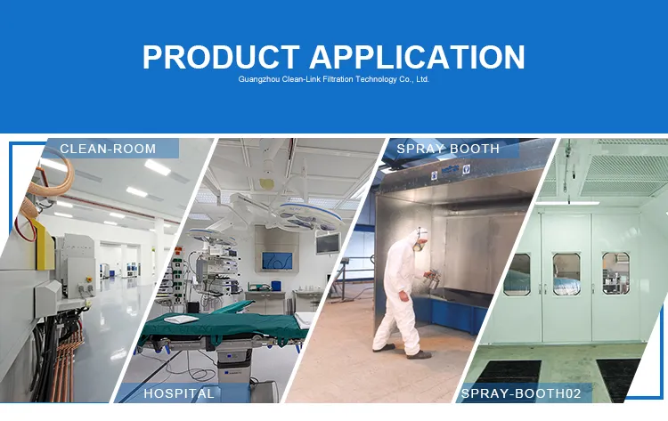 Clean-Link 200g 250g 280g 320g EU2 Paint Spray Booth Floor Filter Sheet