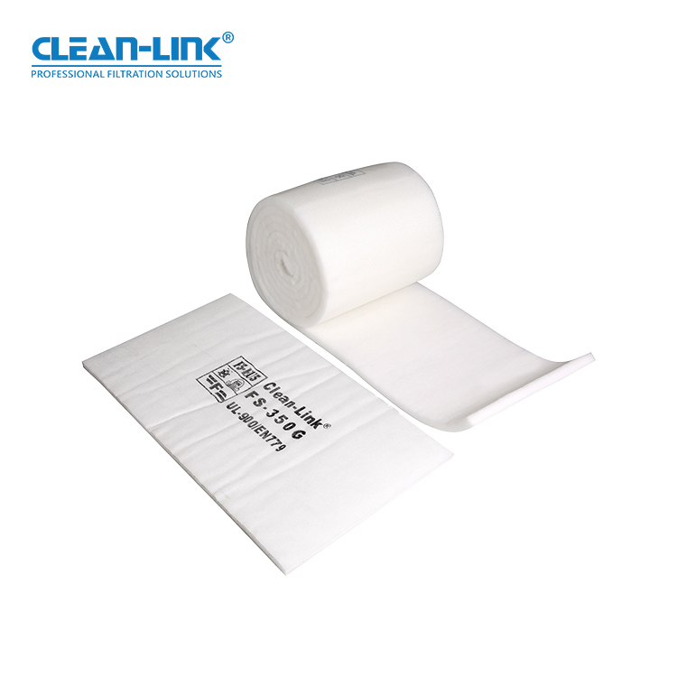 Clean-Link EU5 /F5 Filtration 560g 600g Glue Ceiling Filter Cotton Filter Ceiling Filter Flame Retardant Filter for Paint Booth