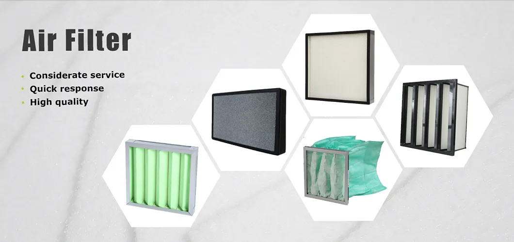 Clean Room G4 Efficiency Cardboard Frame Green Panel Air Pre-Filter