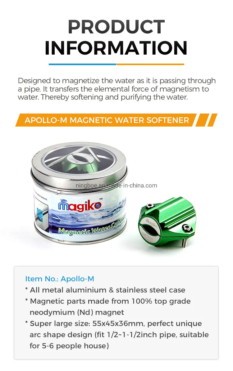 Dailymag Hot Sales Magiko 12800 Gauss Y2-M Magnetic Water Softener Magnetic Water Conditioner Magnetic Filter