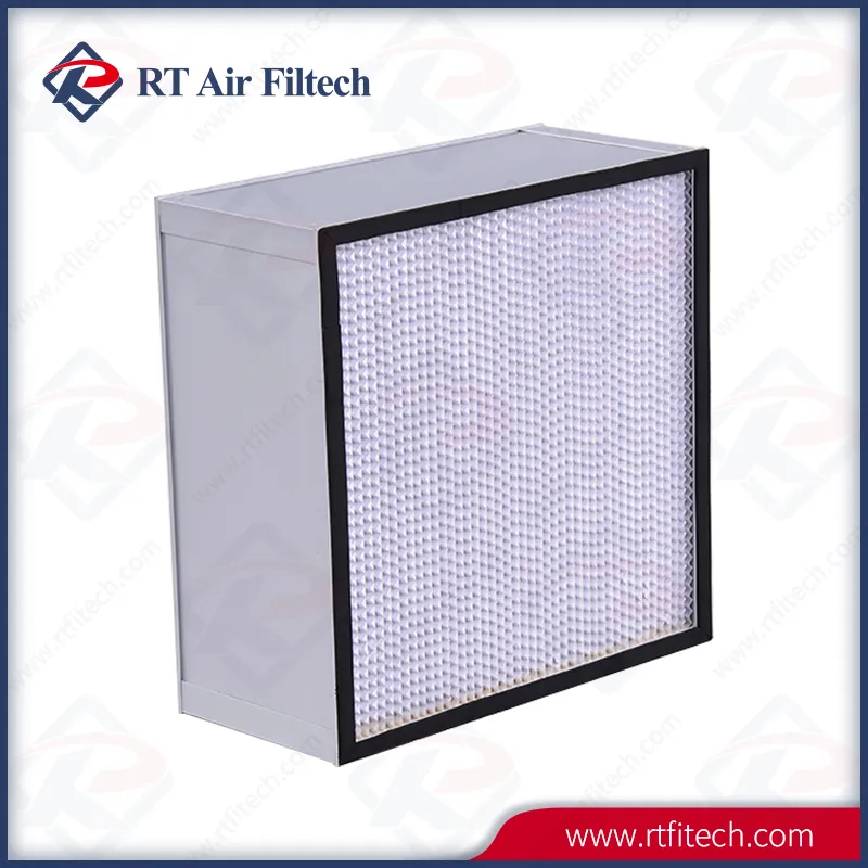Deep Pleat HEPA Filter Aluminum Frame for Pharmaceutical Factory H10~H14