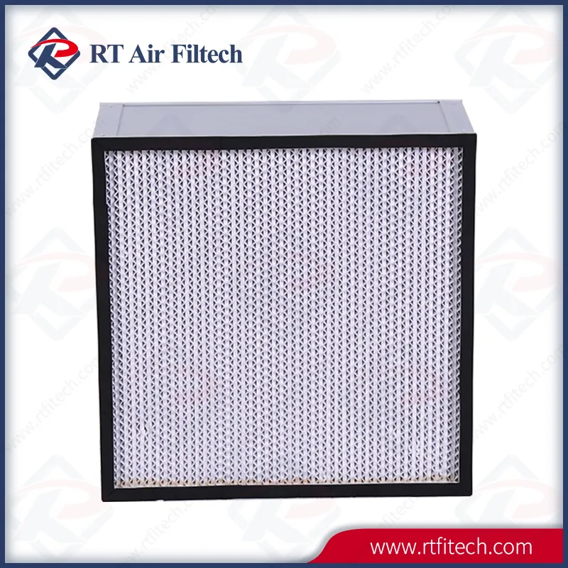 Deep Pleat HEPA Filter Aluminum Frame for Pharmaceutical Factory H10~H14