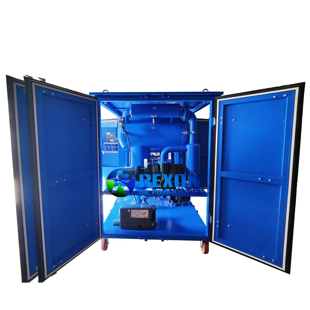 Double Vacuum Transformer Oil Filter Machine High Speed Degas Dewater