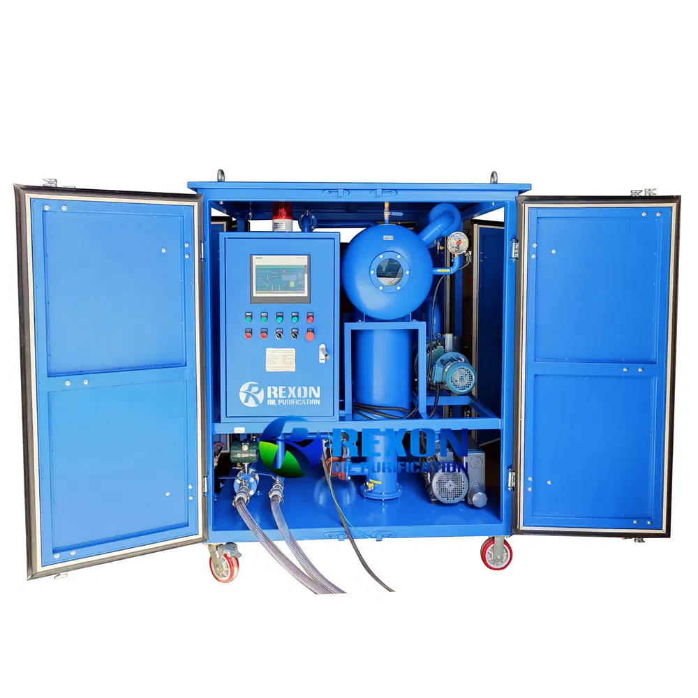 Double Vacuum Transformer Oil Filter Machine High Speed Degas Dewater