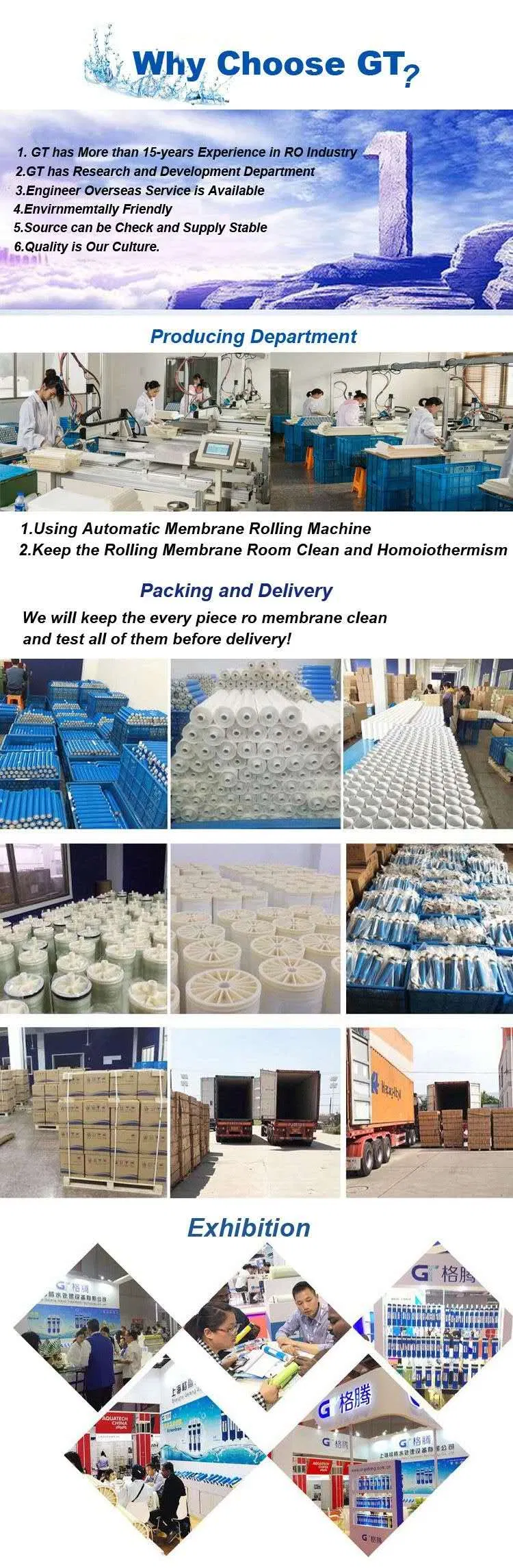 Factory Price 250lph Reverse Osmosis Membrane Filter RO System