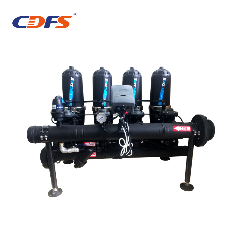 Flow 30/100/200 Cubic Per Hour Irrigation Disc Water Filter System