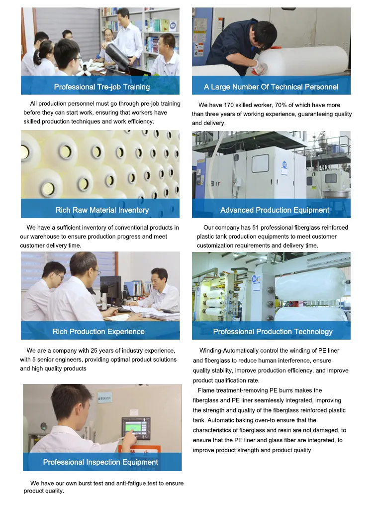 FRP Water Pressure Tank for Purification Systems with Great Price