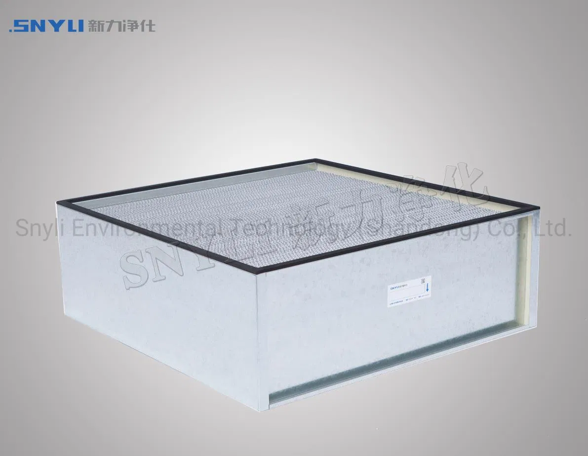 H13 (Above 99.995% @0.3 um) Deep Pleat HEPA Filter with Paper Clapboard and Aluminium Profile Frame