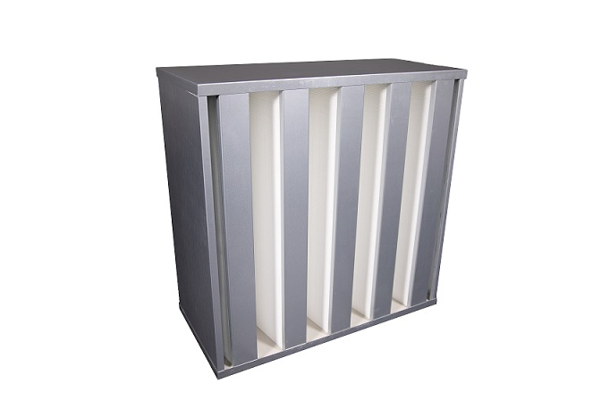HEPA Filter V-Bank Type E11 E12 H13 H14 HVAC System and Clean Room