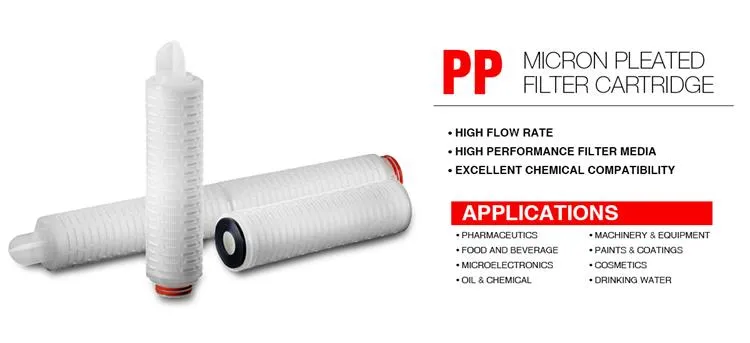 Hfu640CAS010j Ultipleat High Flow Filter Cartridge for RO System Hfu620CAS010juw