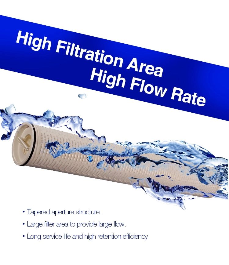 Hfu640CAS010j Ultipleat High Flow Filter Cartridge for RO System Hfu620CAS010juw