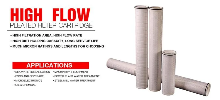 Hfu640CAS010j Ultipleat High Flow Filter Cartridge for RO System Hfu620CAS010juw