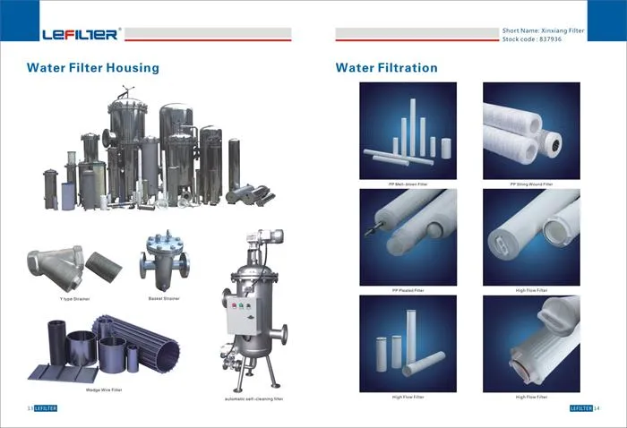 Hfu640CAS010j Ultipleat High Flow Filter Cartridge for RO System Hfu620CAS010juw