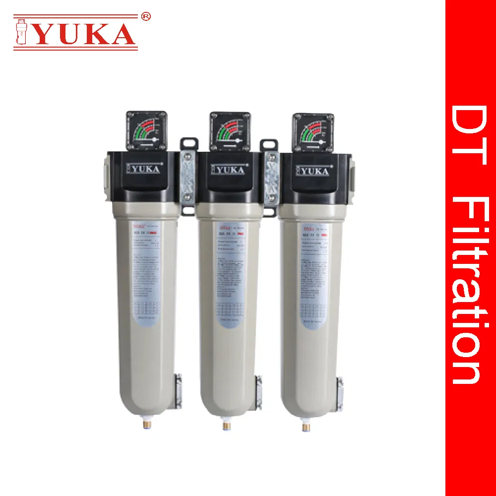 High Performance Air Filter Remove Solid Particles, Oil Aerosol, Vapour & Odours with Auto Drain