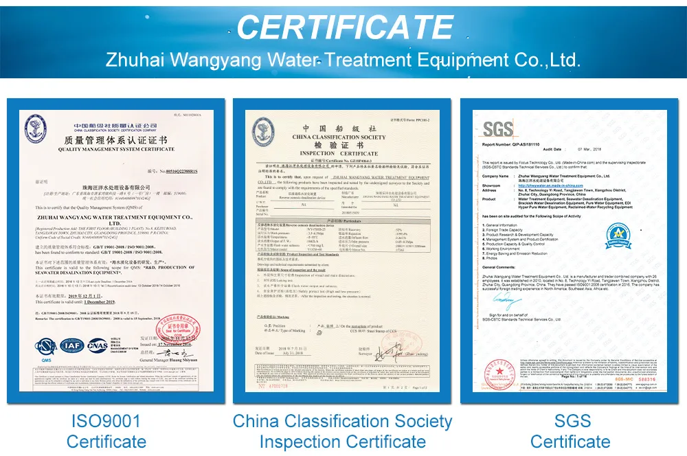 Industrial Reverse Osmosis Salt Water Desalination Plant System