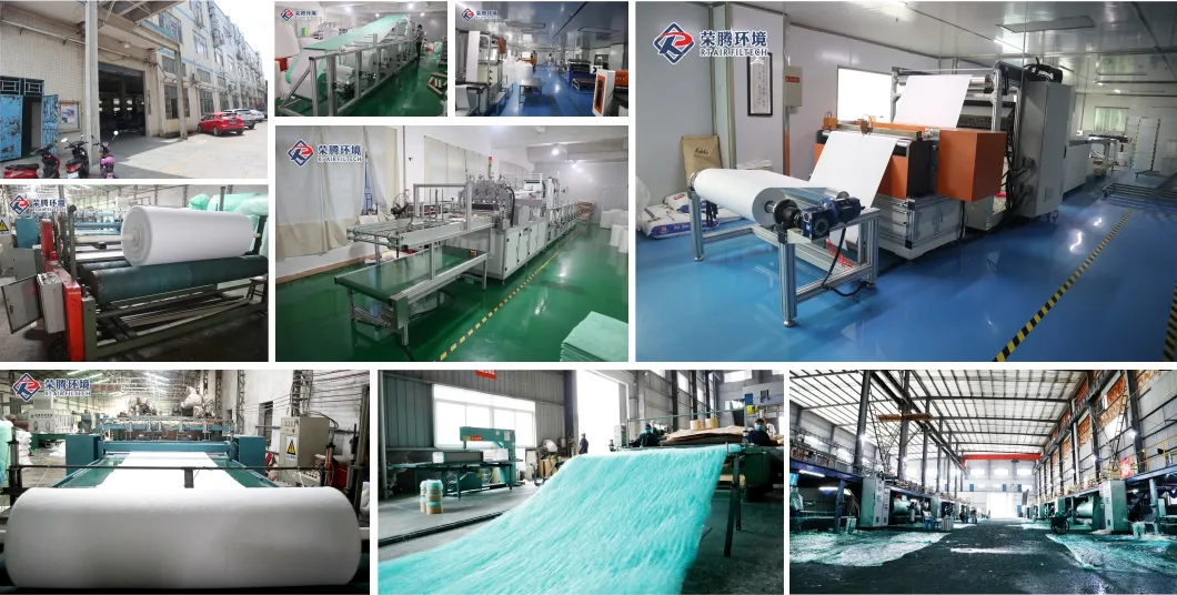 Jumb Roll Fiberglass Filter Media Paint Booth with Paint Stop Filter