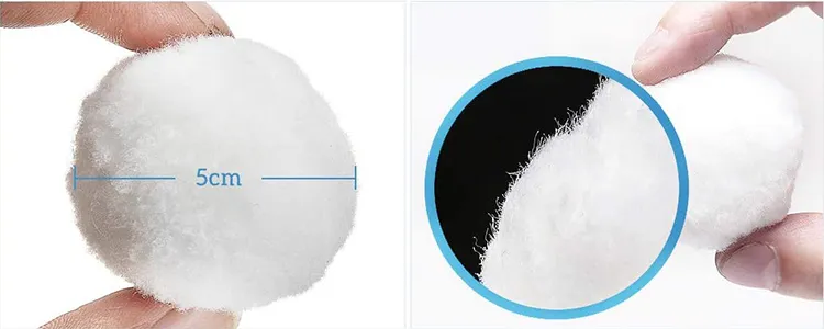 Large Water Purification Systems Washable Polyester Fiber Filter Balls