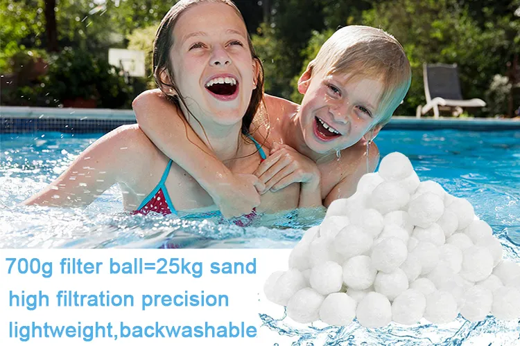 Large Water Purification Systems Washable Polyester Fiber Filter Balls