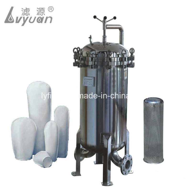 Manufacturer Ss Stainless Steel Bag Water Filter Tank Housing for Beverage Treatment