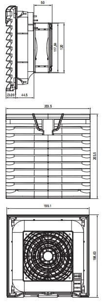 Natural Manufactory New Design Ntl-Ffl 204*204mm Plastic Filter