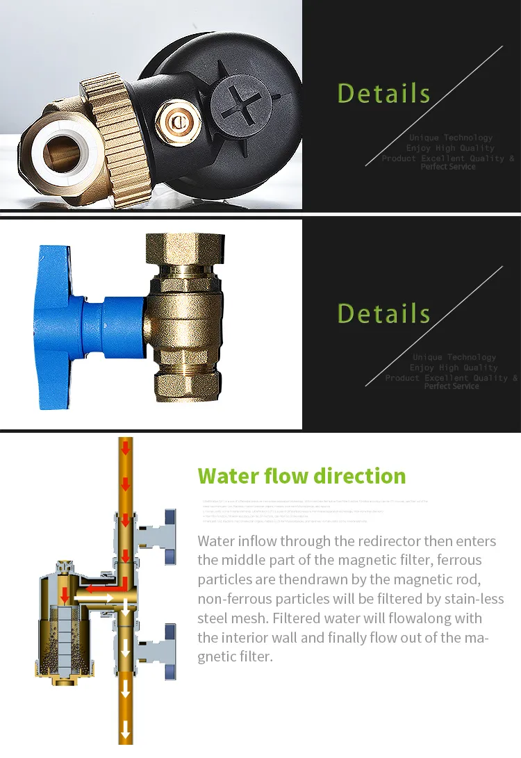 New Design 12000 Gauss Boiler Magnetic Water Filter (AFM-10)