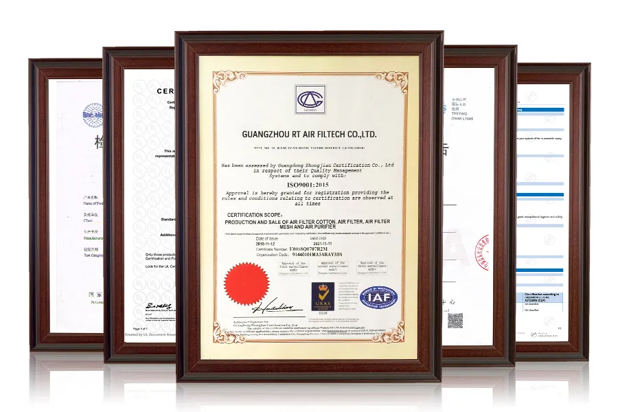 OEM Logo Printing 560g Net Backing Ceiling Air Filter for Spray Booth