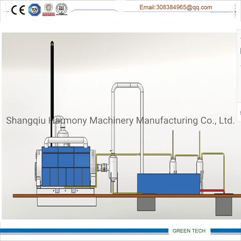 Pyrolysis Tire Oil Refinery to Diesel Distillation Plant 10tpd