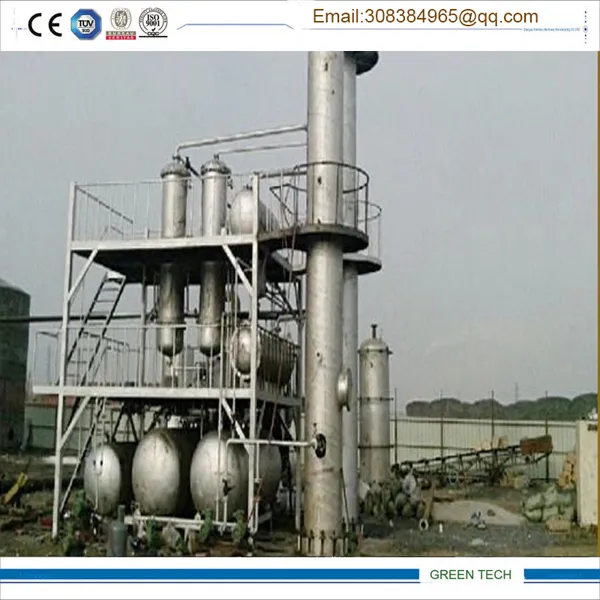 Pyrolysis Tire Oil Refinery to Diesel Distillation Plant 10tpd