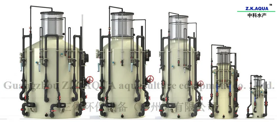 Ras System Equipment Pump Skimmers for Sale Piscicultural Aquaculture 250m3/H Protein Skimmer